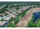 An aerial view of a beautiful home encircled within a quiet neighborhood at 7037 Brier Creek Ct, Lakewood Ranch, FL 34202