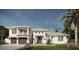 Beautiful two-story home with a landscaped yard, two-car garage, and a covered balcony at 8006 20Th W Pl, Bradenton, FL 34209