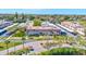 Scenic aerial view of the apartment complex showcasing well-maintained landscaping and ample parking at 10037 62Nd N Ter # 23, St Petersburg, FL 33708