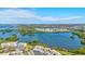 A stunning aerial view showcases the community nestled amongst the beauty of the surrounding waterways at 10037 62Nd N Ter # 23, St Petersburg, FL 33708