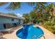 Inviting pool area with seating and lush landscape, perfect for relaxation at 1004 68Th Nw St, Bradenton, FL 34209