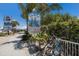 Charming street sign for Historic Bridge Street Pier surrounded by lush greenery and bicycles at 1004 68Th Nw St, Bradenton, FL 34209