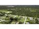 Sprawling aerial view showcasing the property's ample space, mature trees, and natural surroundings at 1071 Owl Dr, Englewood, FL 34223