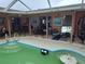 Enclosed patio and pool area with room for outdoor entertaining at 1209 Croydonwood Cir, Brandon, FL 33510