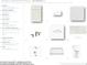 A compilation of bathroom elements including cabinets, hardware, countertop, vanity faucet, sink, shower floor and a toilet at 12936 Morning Mist Pl, Venice, FL 34293