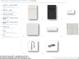 A compilation of kitchen components including cabinetry, hardware, countertop, backsplash, flooring, faucet and sink at 12936 Morning Mist Pl, Venice, FL 34293