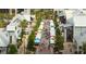 Aerial view of a charming town center, featuring tents, vendors, and a crowd of people at 14312 Crimson Ave, Bradenton, FL 34211
