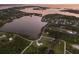 Aerial view of waterfront neighborhood at 1610 Bayshore Dr, Terra Ceia, FL 34250