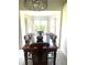 Formal dining room with seating for six, bright windows, and pendant lighting at 2200 E Village Ct, Venice, FL 34293