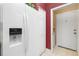 Close up of a modern refrigerator with a convenient water and ice dispenser at 2411 New Haven Cir # 70, Sun City Center, FL 33573