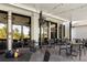 Relaxing outdoor seating with fans and string lights for a cozy atmosphere at 2411 New Haven Cir # 70, Sun City Center, FL 33573