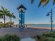 Riverwalk landmark featuring scenic views of the water, bridge, and palm trees at 305 Chauncey Ave, Bradenton, FL 34208