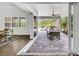 Transition from the dining room to the outdoor patio, ideal for entertaining at 3379 Chestertown Loop, Bradenton, FL 34211