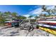 Convenient kayak storage area for residents to easily access and enjoy water activities at 4761 Pine Harrier Dr, Sarasota, FL 34231