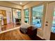 Dining room with access to sun room, backyard, and kitchen at 5350 Barbarossa Ave, Sarasota, FL 34235