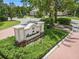 Community entrance sign for The Residents Club set amid lush landscaping at 7130 Westhill Ct, Lakewood Ranch, FL 34202