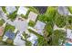 Aerial top-down shot of suburban neighborhood's homes at 7615 4Th Avenue Nw Dr, Bradenton, FL 34209