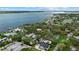 Beautiful aerial view of the community with lush greenery near the waterfront at 112 17Th E St, Bradenton, FL 34208