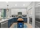 Modern kitchen featuring two-tone cabinets, stainless steel appliances, and a stylish center island at 112 17Th E St, Bradenton, FL 34208