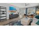 Open-concept living room with modern furniture, decor, and natural light at 112 17Th E St, Bradenton, FL 34208