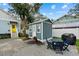 Backyard shed or office with a lovely patio set at 112 17Th E St, Bradenton, FL 34208
