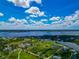 Aerial view of waterfront properties, showcasing homes with stunning water views and serene coastal charm at 1230 Bayshore Dr, Terra Ceia, FL 34250