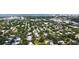 An aerial shot of the neighborhood shows this home's proximity to downtown and nearby amenities at 2410 Prospect St, Sarasota, FL 34239