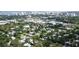 Expansive aerial view of a neighborhood with a skyline in the background, showing the property's prime location at 2410 Prospect St, Sarasota, FL 34239