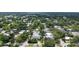 An attractive aerial view highlights this home, its well-maintained landscaping, and the desirable neighborhood at 2410 Prospect St, Sarasota, FL 34239