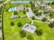 Aerial view of the playground, a picnic shelter, and the surrounding community at 2450 Dovesong Trace Dr, Ruskin, FL 33570