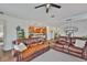 Spacious living room with an open floor plan to the kitchen at 2450 Dovesong Trace Dr, Ruskin, FL 33570