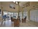 Bright lobby features tile floors, tall ceilings, contemporary design, and comfortable seating at 2450 Dovesong Trace Dr, Ruskin, FL 33570