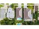 Bird's eye view of the property showing pool and neighborhood at 2596 Floyd St, Sarasota, FL 34239