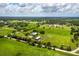 Expansive aerial view of a horse property in a rural area at 3100 Lena Ln, Sarasota, FL 34240