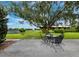 The backyard has plenty of space for outdoor activities and includes a patio set at 3100 Lena Ln, Sarasota, FL 34240