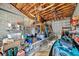 Spacious garage with high ceilings and ample storage, perfect for hobbyists at 4819 Palmetto Point Dr, Palmetto, FL 34221