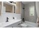 Bathroom features modern finishes, tub and shower at 616 59Th Nw St, Bradenton, FL 34209