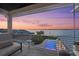 Enjoy sunsets from the balcony overlooking the pool and waterfront at 676 Regatta Way, Bradenton, FL 34208