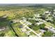 Community aerial showcasing homes near a tranquil canal, set amidst lush greenery and a serene neighborhood at 8429 Malcolm Ave, North Port, FL 34287
