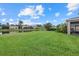 Spacious backyard featuring lush green grass and a serene water view, perfect for outdoor relaxation at 9927 58Th E St, Parrish, FL 34219