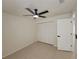Bedroom with fan and closet at 1019 34Th W Ave, Bradenton, FL 34205