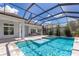 Screened-in pool and spa area with view to the exterior kitchen at 16511 Cornwall Ln, Lakewood Ranch, FL 34202