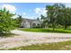 Charming single-story home with attached garage, complemented by a well-maintained lawn and mature trees at 21705 67Th E Ave, Bradenton, FL 34211