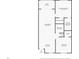 Well designed floorplan featuring a main bedroom, living room, bath, kitchen and a secondary bedroom at 25100 Sandhill Blvd # V202, Punta Gorda, FL 33983