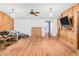 The living room features wood accents and a spacious floor plan at 2818 Olympic St, Sarasota, FL 34231
