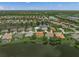 Expansive aerial view of the community showcasing waterfront properties, lush landscaping, and peaceful setting at 2937 Seasons Blvd, Sarasota, FL 34240