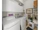 Bright laundry room with modern washer and dryer, white cabinets and ample storage at 2937 Seasons Blvd, Sarasota, FL 34240