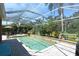 Beautiful pool featuring a decorative wall and serene green surroundings at 2962 Wilderness E Blvd, Parrish, FL 34219