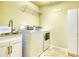 Functional laundry room with modern washer and dryer, utility sink, and storage, offering convenience and efficiency at 340 Bermuda Ct # 5, Venice, FL 34293