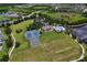 Aerial of community center, with pool, tennis courts, playground, and lush landscape at 4716 98Th E Ter, Parrish, FL 34219